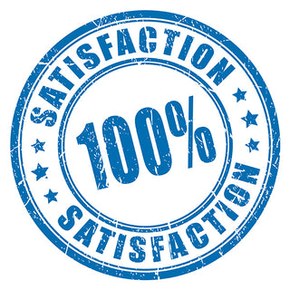 Seal showing 100% satisfaction guaranteed.