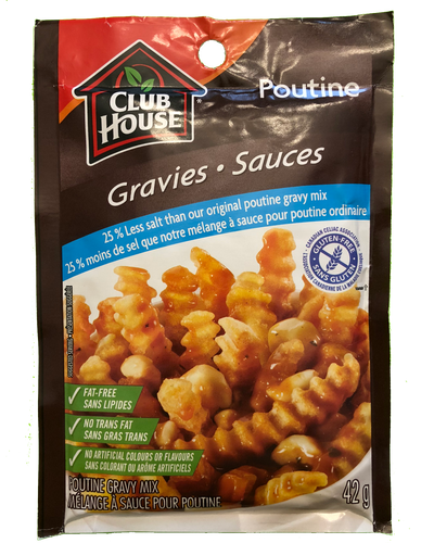 Club House Poutine Gravy with 25% less salt